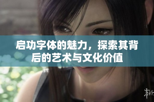 启功字体的魅力，探索其背后的艺术与文化价值