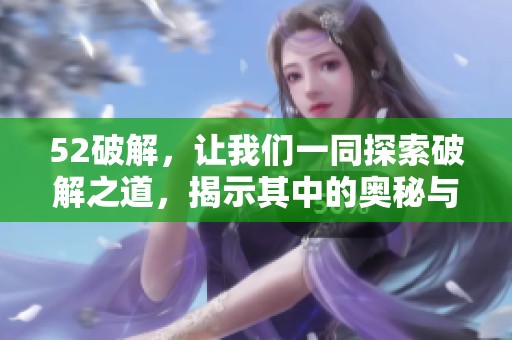 52破解，让我们一同探索破解之道，揭示其中的奥秘与技巧。