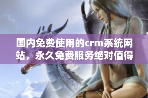 国内免费使用的crm系统网站，永久免费服务绝对值得尝试
