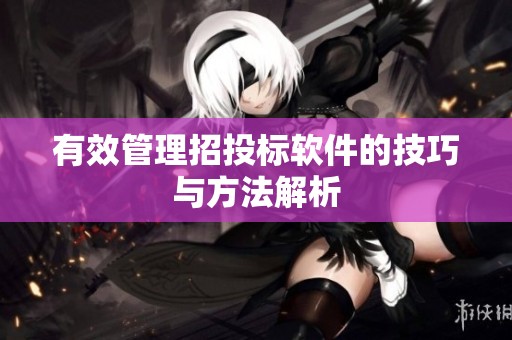 有效管理招投标软件的技巧与方法解析
