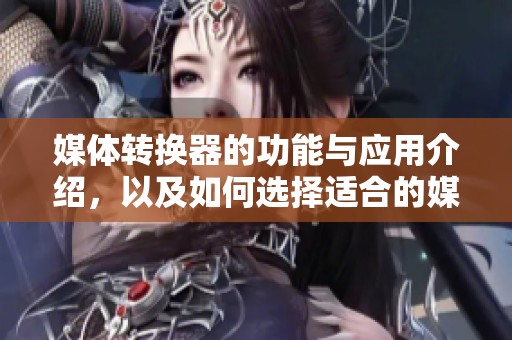 媒体转换器的功能与应用介绍，以及如何选择适合的媒体转换器