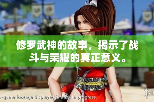 修罗武神的故事，揭示了战斗与荣耀的真正意义。