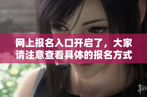 网上报名入口开启了，大家请注意查看具体的报名方式与流程