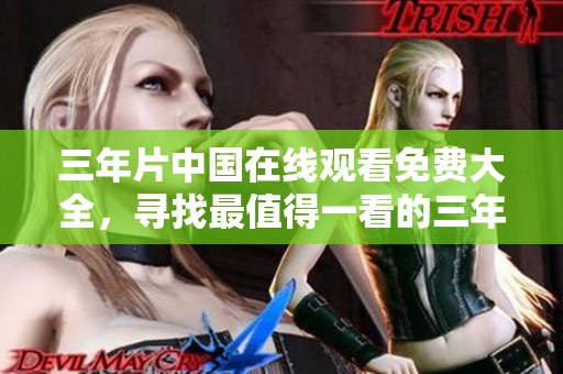 三年片中国在线观看免费大全，寻找最值得一看的三年片内容吧