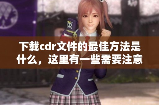 下载cdr文件的最佳方法是什么，这里有一些需要注意的事项