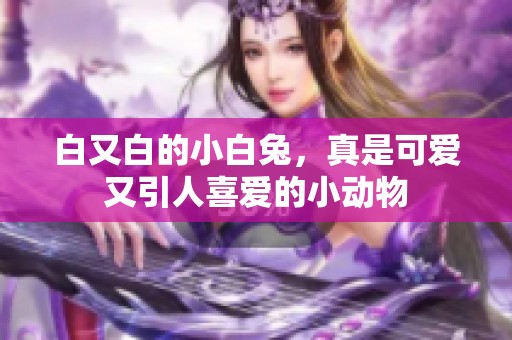 白又白的小白兔，真是可爱又引人喜爱的小动物