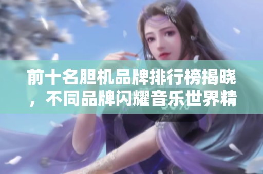 前十名胆机品牌排行榜揭晓，不同品牌闪耀音乐世界精彩！