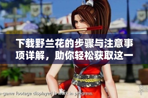 下载野兰花的步骤与注意事项详解，助你轻松获取这一美丽植物