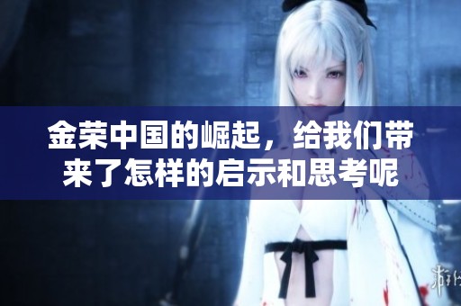 金荣中国的崛起，给我们带来了怎样的启示和思考呢