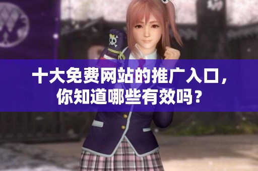 十大免费网站的推广入口，你知道哪些有效吗？