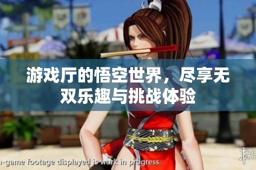 游戏厅的悟空世界，尽享无双乐趣与挑战体验