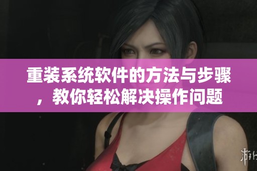 重装系统软件的方法与步骤，教你轻松解决操作问题