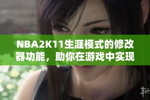 NBA2K11生涯模式的修改器功能，助你在游戏中实现全新体验