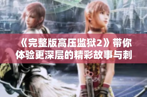 《完整版高压监狱2》带你体验更深层的精彩故事与刺激情节