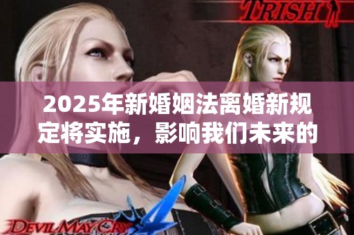 2025年新婚姻法离婚新规定将实施，影响我们未来的婚姻生活