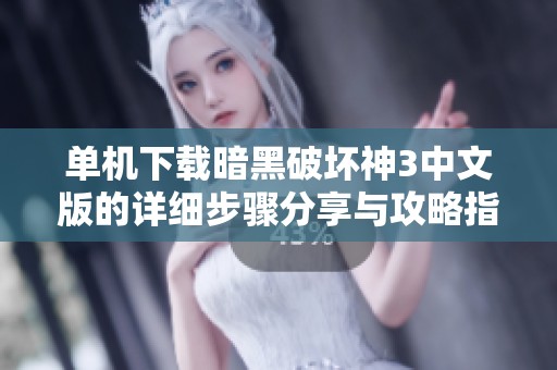 单机下载暗黑破坏神3中文版的详细步骤分享与攻略指南
