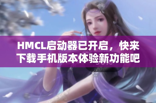 HMCL启动器已开启，快来下载手机版本体验新功能吧