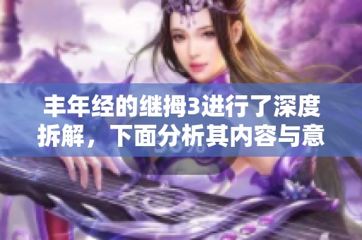 丰年经的继拇3进行了深度拆解，下面分析其内容与意义