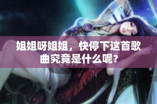 姐姐呀姐姐，快停下这首歌曲究竟是什么呢？
