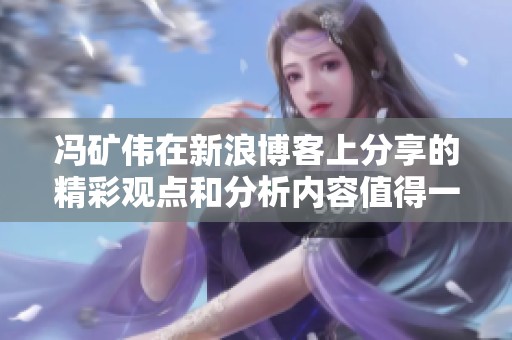冯矿伟在新浪博客上分享的精彩观点和分析内容值得一读