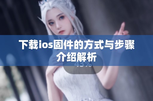 下载ios固件的方式与步骤介绍解析