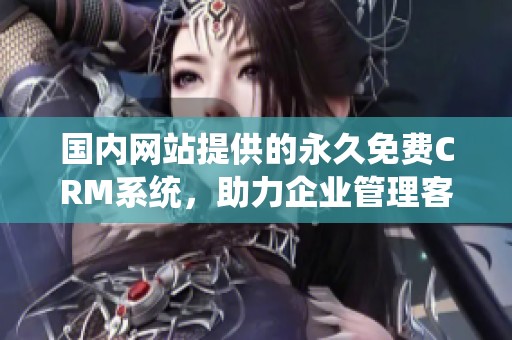 国内网站提供的永久免费CRM系统，助力企业管理客户关系的最佳选择
