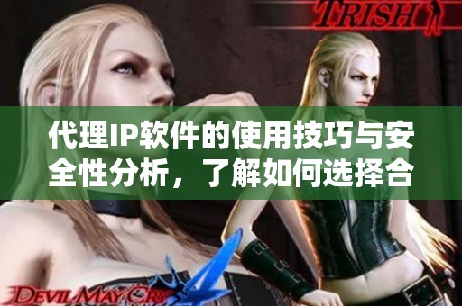 代理IP软件的使用技巧与安全性分析，了解如何选择合适的代理服务