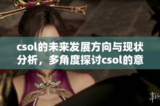 csol的未来发展方向与现状分析，多角度探讨csol的意义与影响