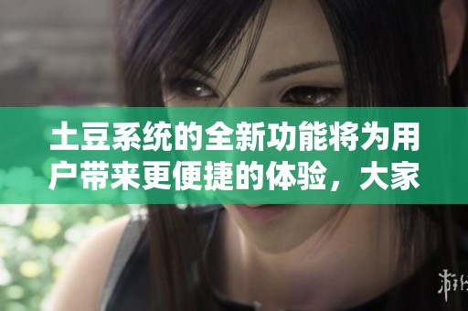土豆系统的全新功能将为用户带来更便捷的体验，大家期待吗