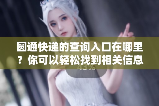 圆通快递的查询入口在哪里？你可以轻松找到相关信息！
