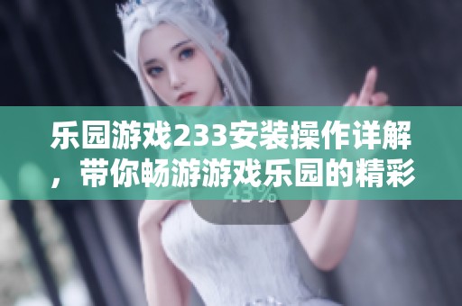 乐园游戏233安装操作详解，带你畅游游戏乐园的精彩世界