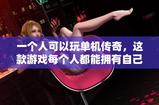 一个人可以玩单机传奇，这款游戏每个人都能拥有自己的专属服