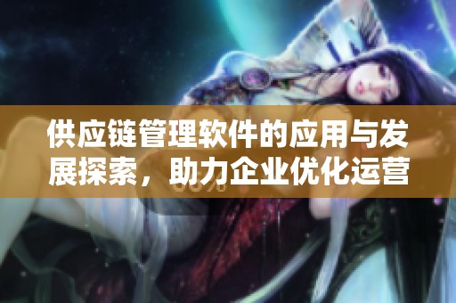供应链管理软件的应用与发展探索，助力企业优化运营效率与成本控制