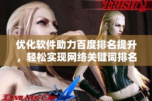 优化软件助力百度排名提升，轻松实现网络关键词排名的突破！