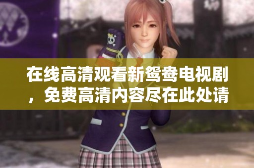 在线高清观看新鸳鸯电视剧，免费高清内容尽在此处请随意欣赏
