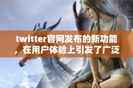 twitter官网发布的新功能，在用户体验上引发了广泛关注与讨论