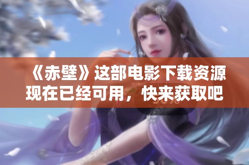 《赤壁》这部电影下载资源现在已经可用，快来获取吧！