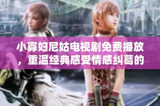小寡妇尼姑电视剧免费播放，重温经典感受情感纠葛的故事