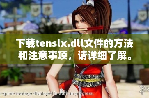 下载tenslx.dll文件的方法和注意事项，请详细了解。