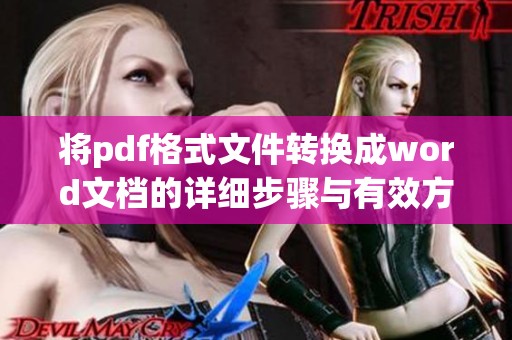 将pdf格式文件转换成word文档的详细步骤与有效方法分享
