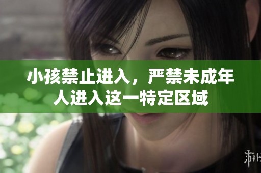 小孩禁止进入，严禁未成年人进入这一特定区域
