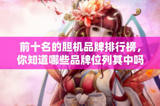 前十名的胆机品牌排行榜，你知道哪些品牌位列其中吗