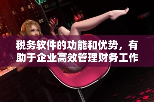 税务软件的功能和优势，有助于企业高效管理财务工作