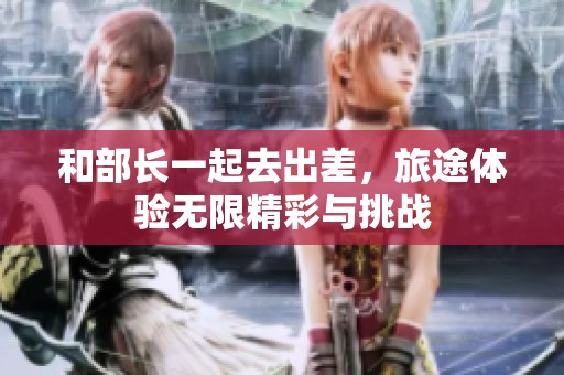 和部长一起去出差，旅途体验无限精彩与挑战
