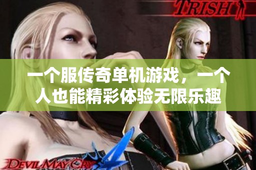一个服传奇单机游戏，一个人也能精彩体验无限乐趣