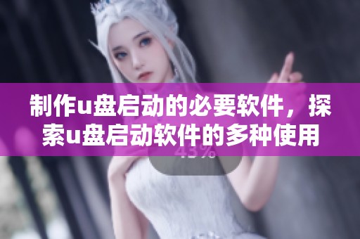 制作u盘启动的必要软件，探索u盘启动软件的多种使用方法