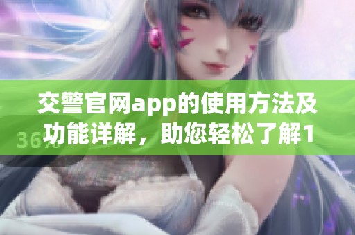 交警官网app的使用方法及功能详解，助您轻松了解123123相关信息。