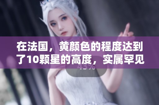 在法国，黄颜色的程度达到了10颗星的高度，实属罕见现象。