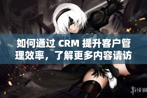 如何通过 CRM 提升客户管理效率，了解更多内容请访问 www.crm.com