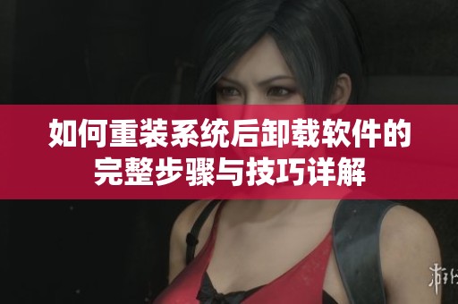 如何重装系统后卸载软件的完整步骤与技巧详解